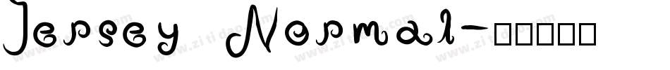 Jersey Normal字体转换